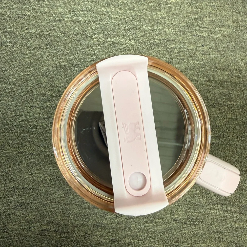 Stanley Pink Floral Travel Tumbler with Handle - Picture 2 of 3